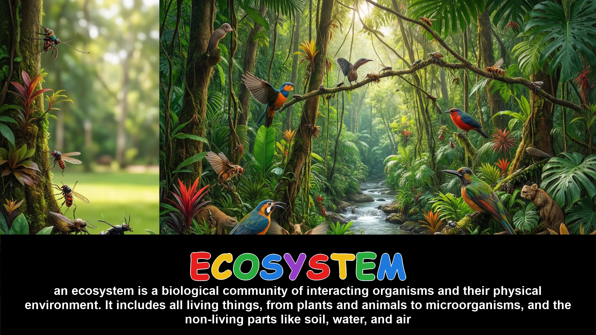 English Illustration for ecosystem